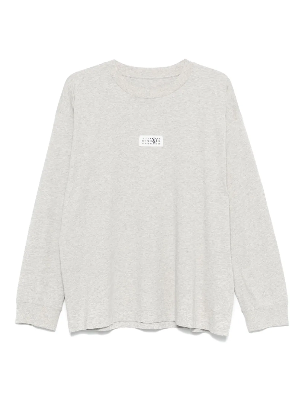 MM6 Maison Margiela playera con aplique de números | gris | Image 1