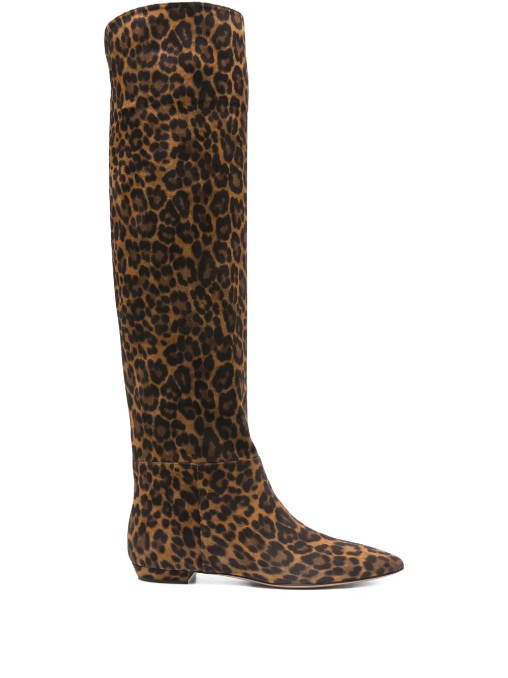 Gianvito Rossi 10mm leopard-print calf-leather boots Brown