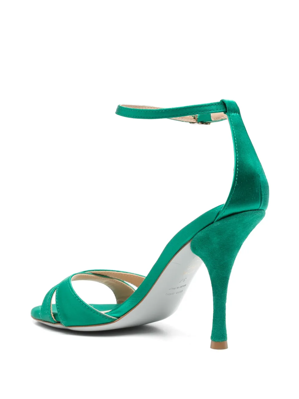 Roberto Festa 100mm leather heeled sandals Green