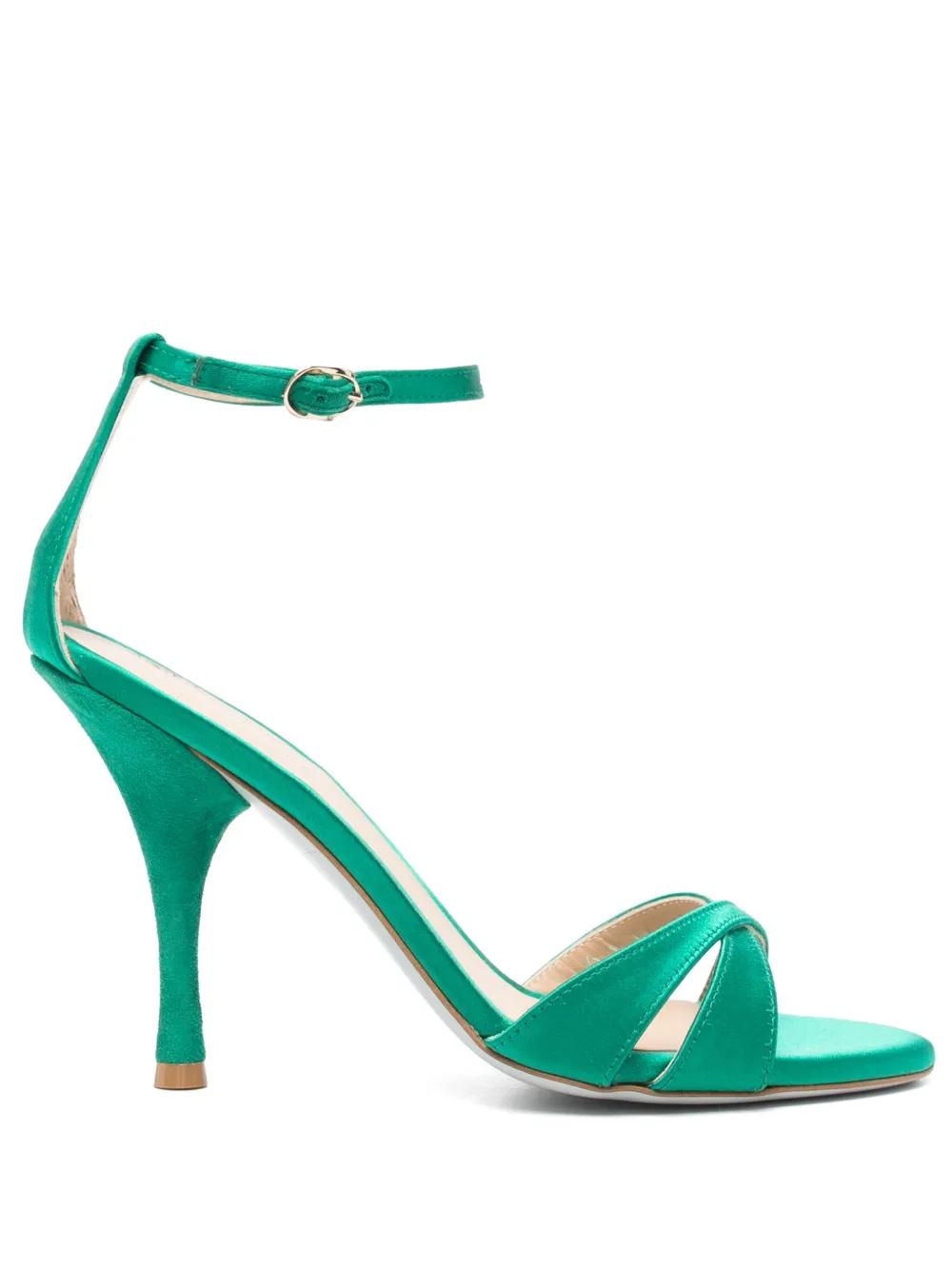 Roberto Festa 100mm leather heeled sandals Green