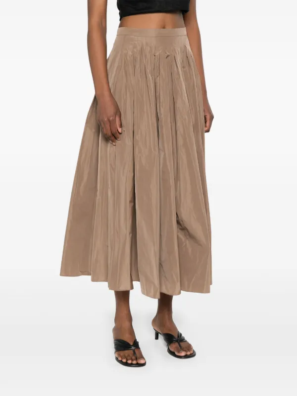 S Max Mara Jokey Midi Skirt | Brown | FARFETCH