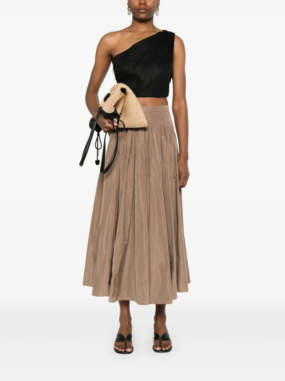 'S Max Mara Jokey midi-rok - Bruin