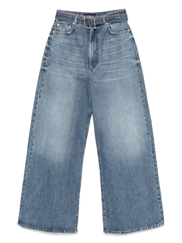 デニム・ジーパン SPORTMAX Women Denim Pants 93269 2512181023600 91986 BLUE Sportmax Belted Jeans | Blue | FARFETCH