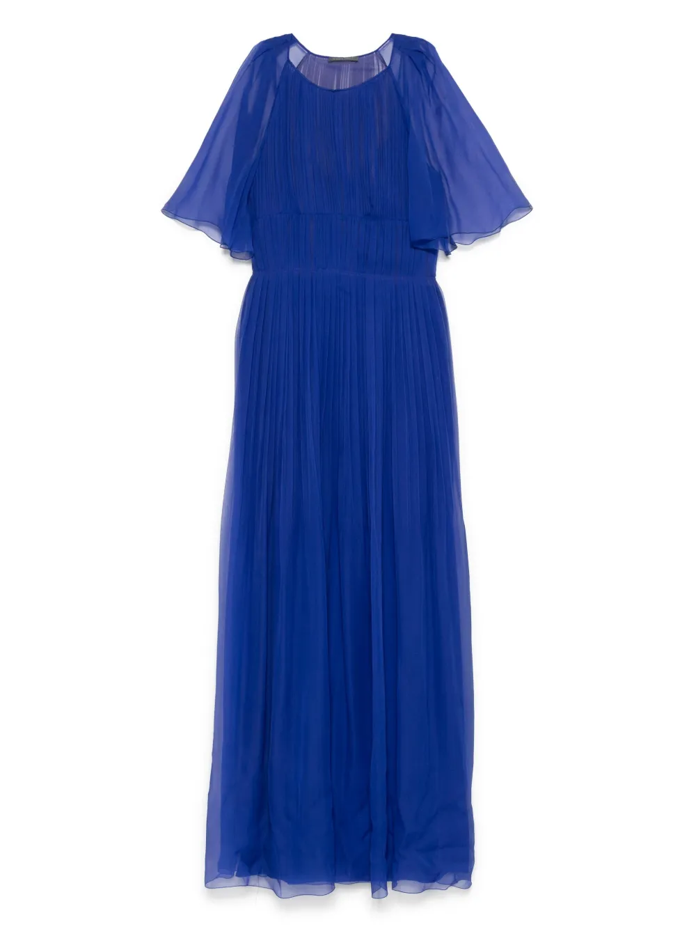pleated maxi dress