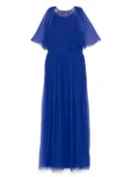 Alberta Ferretti pleated maxi dress - Blue