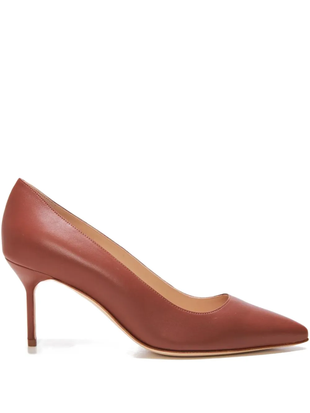 Manolo Blahnik 70mm Classic 70 pointed-toe stiletto pumps Brown