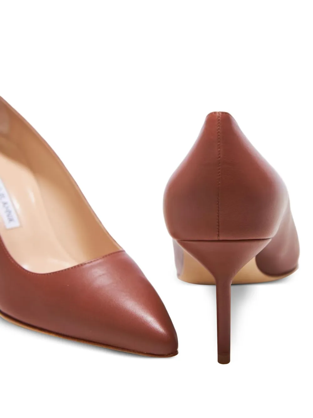 Manolo Blahnik 70mm Classic 70 pointed-toe stiletto pumps Brown