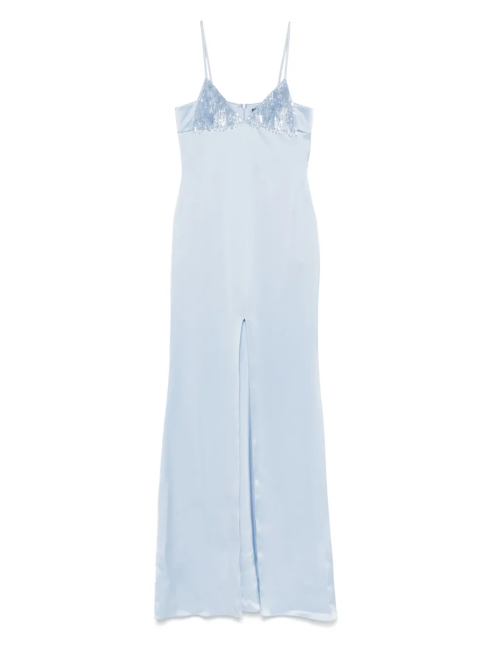 satin maxi dress