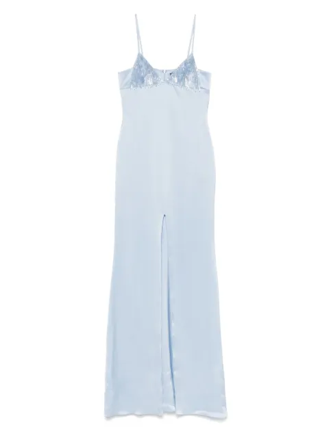 David Koma satin maxi dress