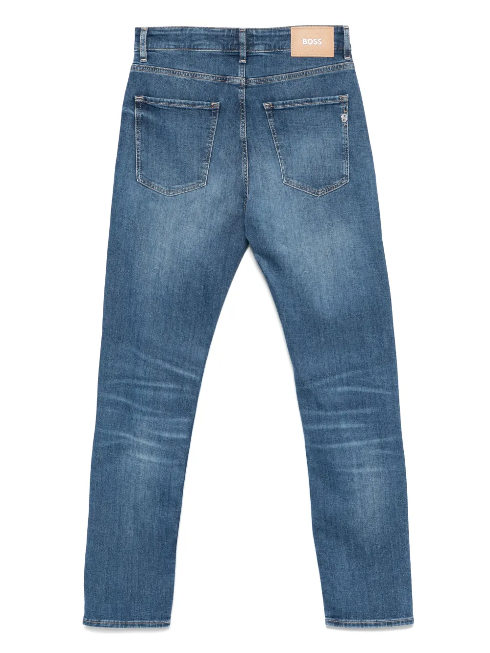 BOSS Stretch-katoenen jeans - Blauw