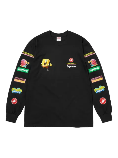 Supreme x SpongeBob x Castelli Racing long-sleeves T-shirt