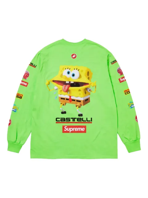 Supreme x SpongeBob x Castelli Racing long-sleeves T-shirt
