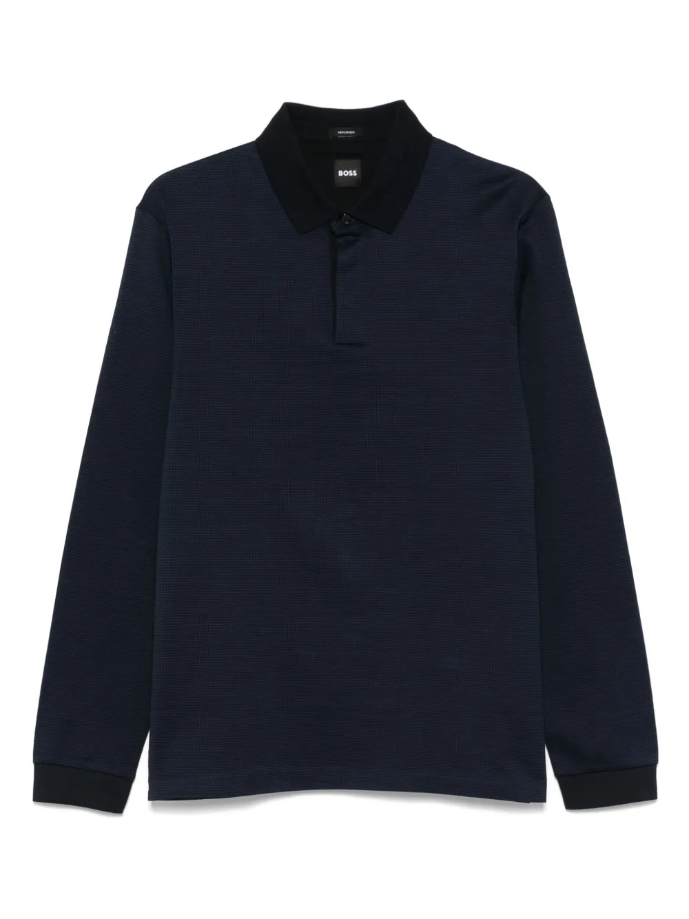 BOSS Katoenen poloshirt 405 BLUE