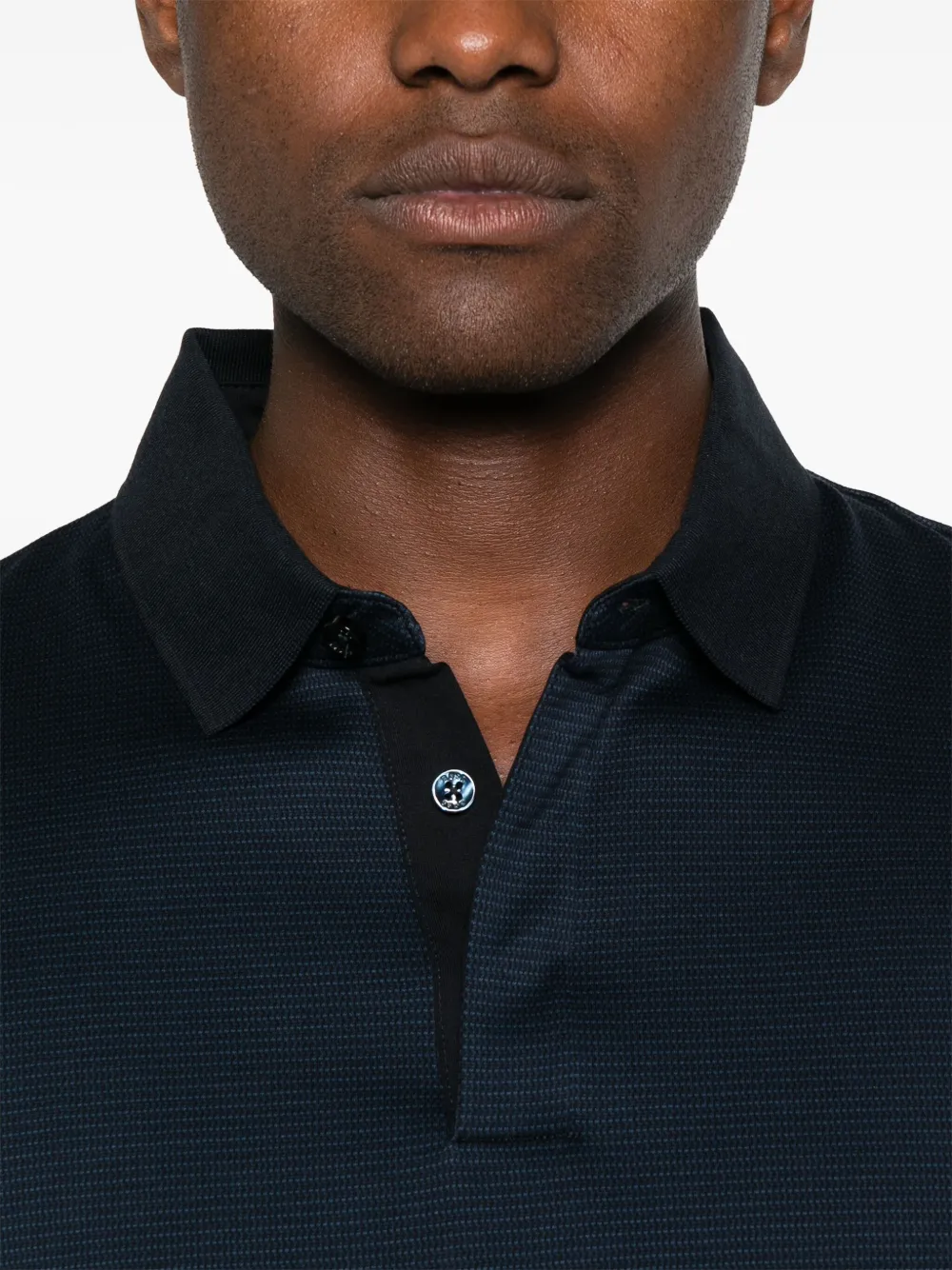 BOSS Katoenen poloshirt 405 BLUE