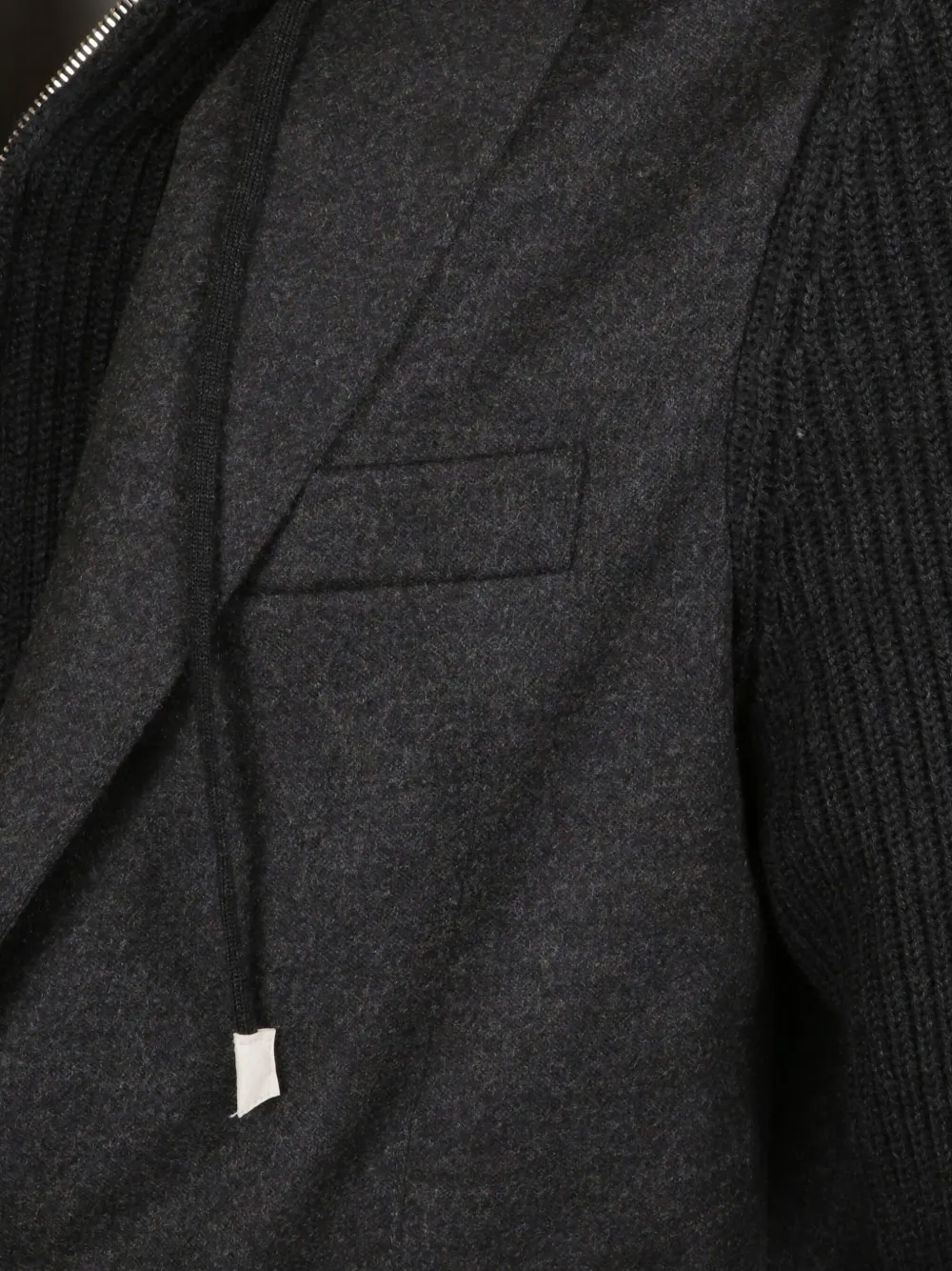 Eleventy Jack met capuchon en vlakken Grijs