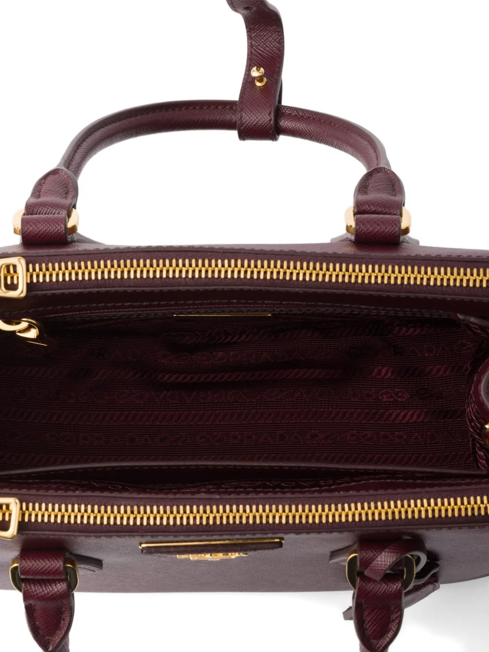 Prada Galleria Saffiano kleine leren crossbodytas Rood