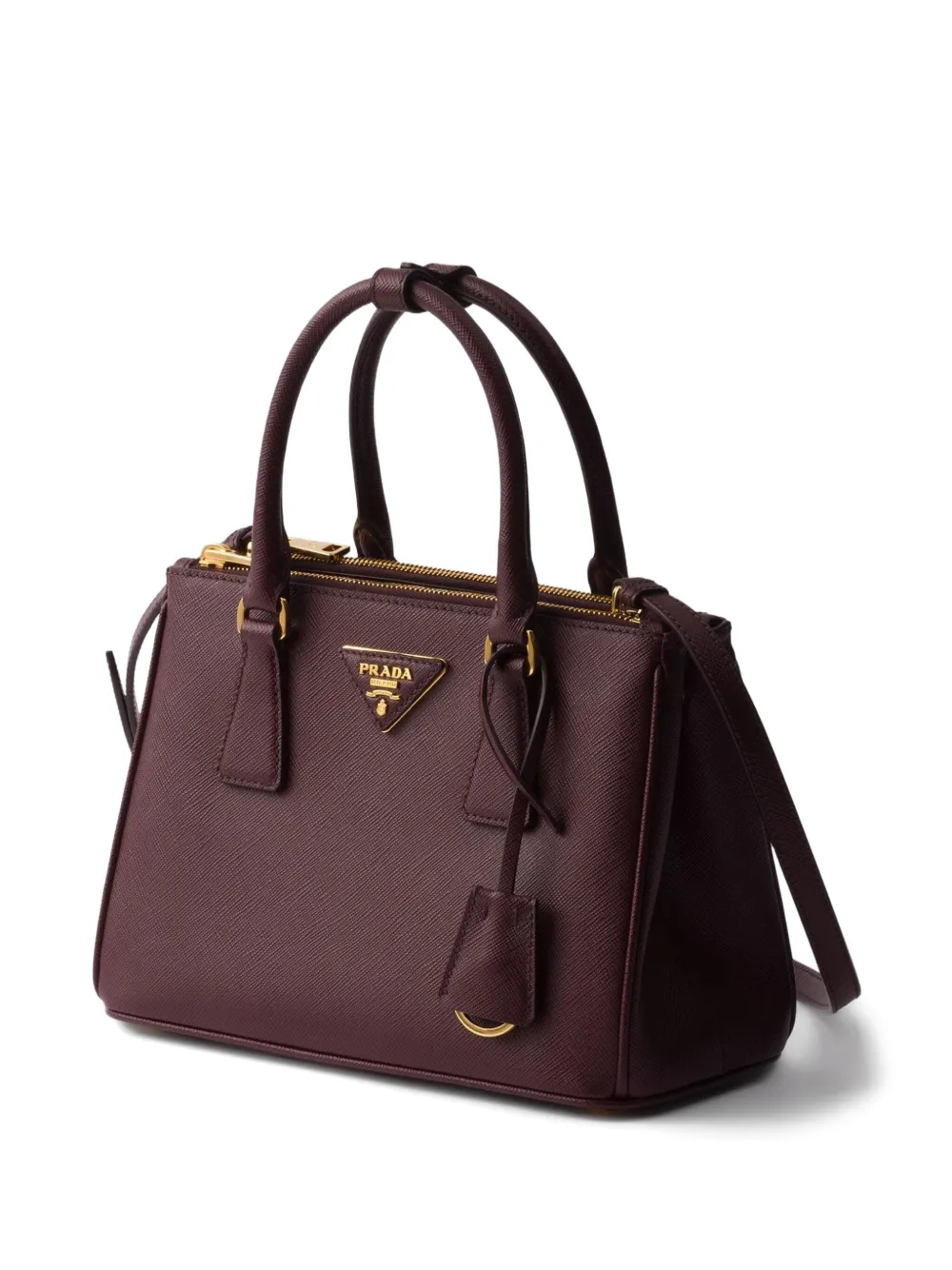 Prada Galleria Saffiano kleine leren crossbodytas Rood