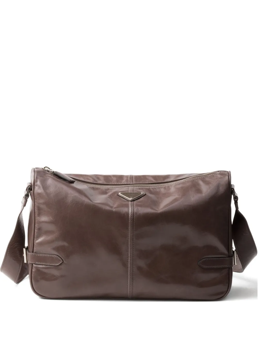 Prada leather shoulder bag Bruin
