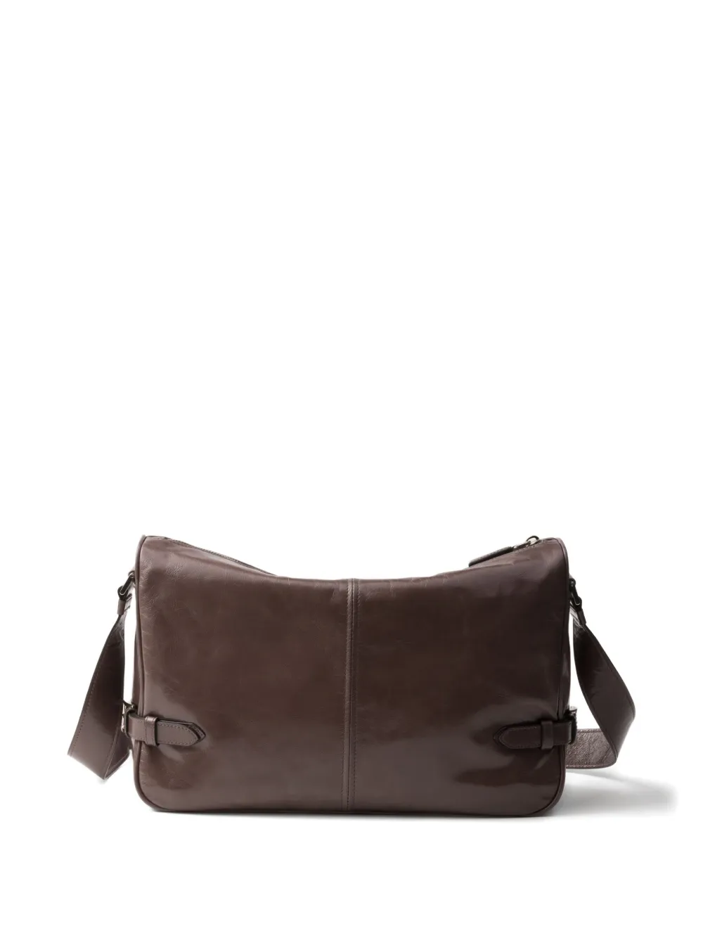 Prada leather shoulder bag Bruin