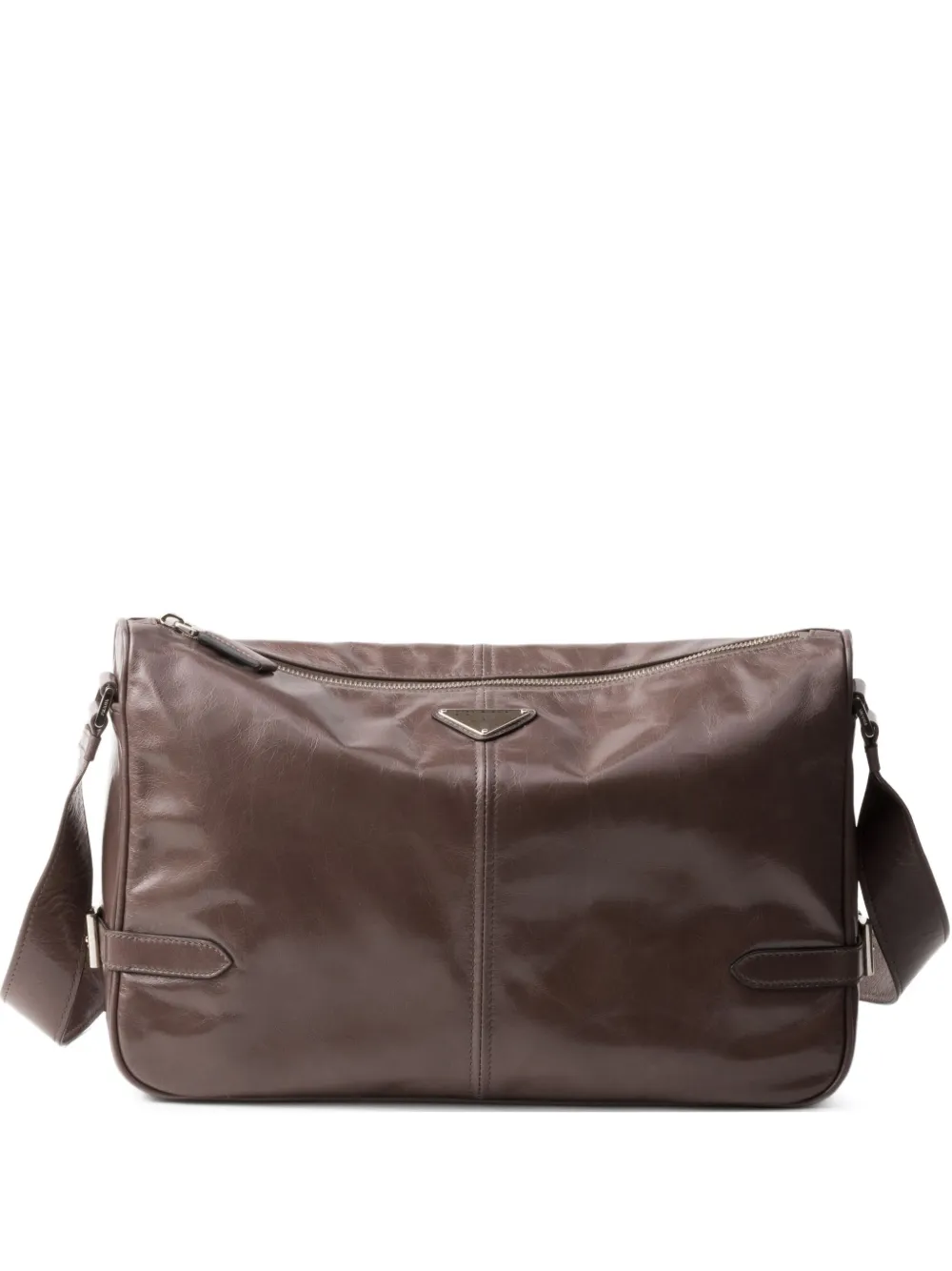 Prada leather shoulder bag Bruin