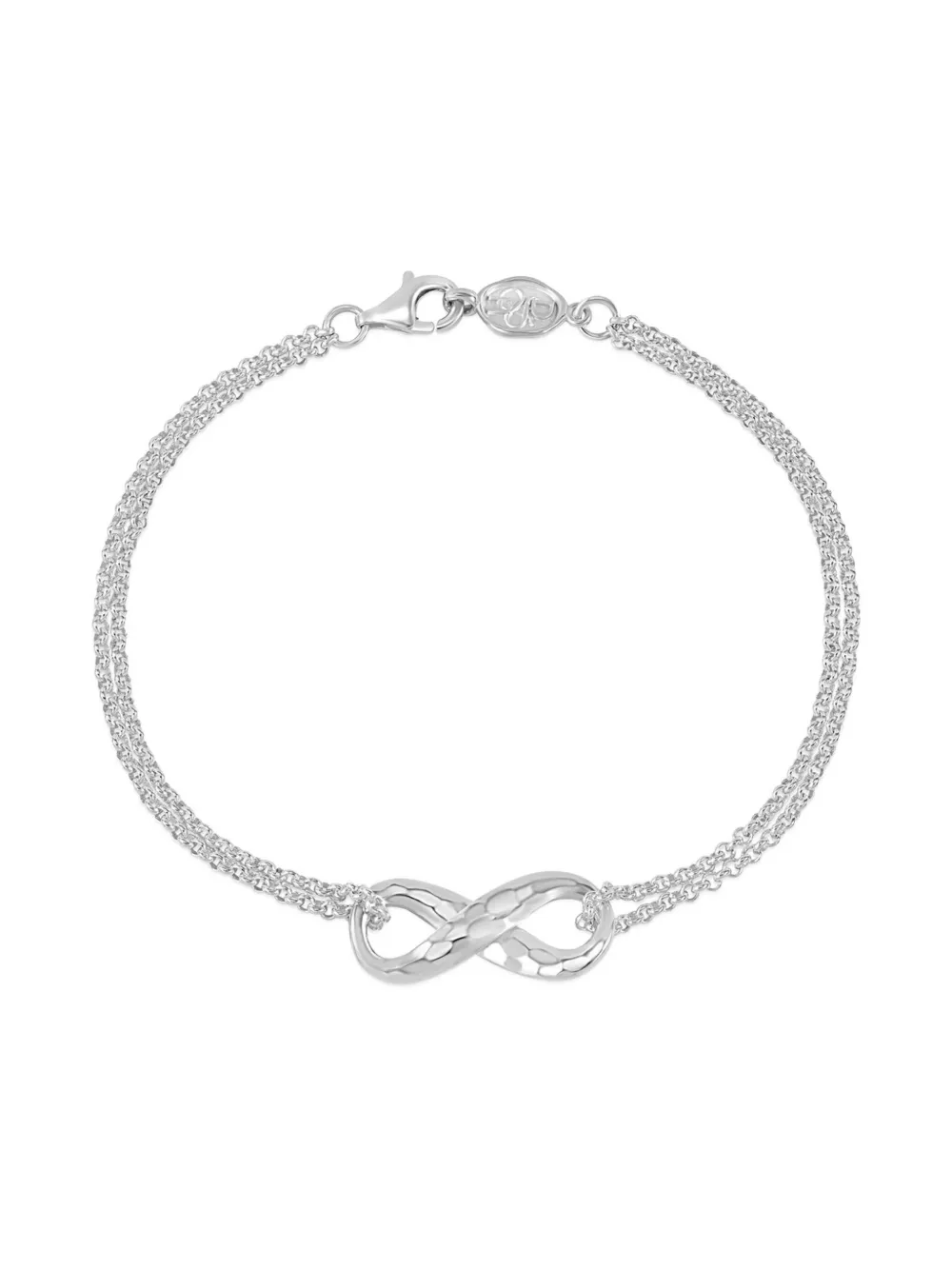 DOWER AND HALL Entwined Infinity double-chain bracelet | Silver | Image 1