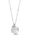 DOWER AND HALL hammered disc sapphire necklace - Silver