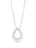 DOWER AND HALL Entwined oval pendant necklace - Silver