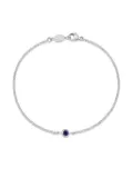 DOWER AND HALL Dewdrop sapphire chain bracelet - Silver