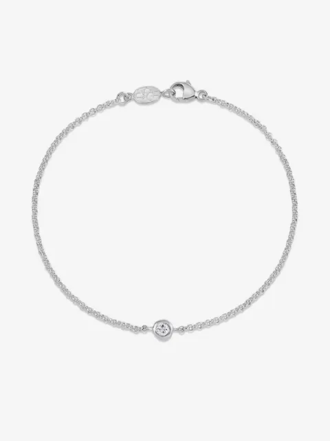 DOWER AND HALL pulsera Dewdrop con zafiro