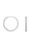 DOWER AND HALL Lumiere sapphire hoop earrings - Silver