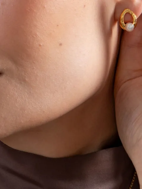 DOWER AND HALL Waterfall stud earrings 