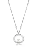 DOWER AND HALL open-circle pearl necklace - Silver