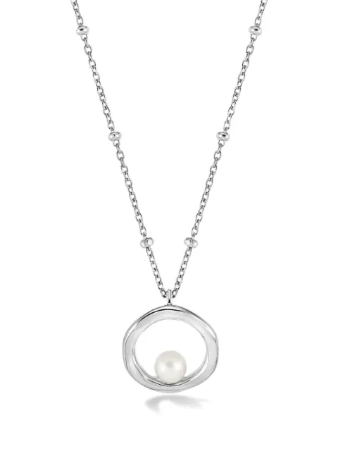 DOWER AND HALL open-circle pearl necklace