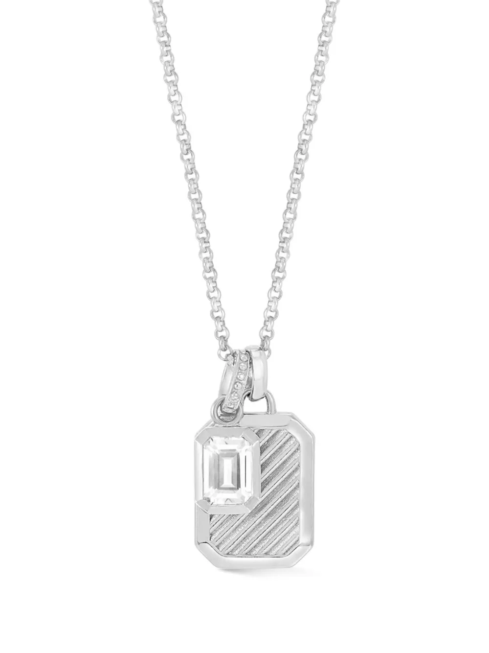 Dower & Hall Topaz Octagon Humbug Necklace