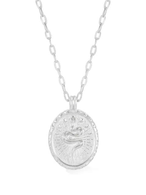 DOWER AND HALL Snake talisman necklace