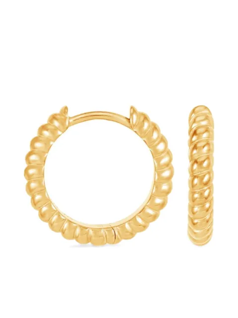 DOWER AND HALL small Twist hoop earrings 