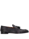 Doucal's interwoven tasselled loafers - Blue