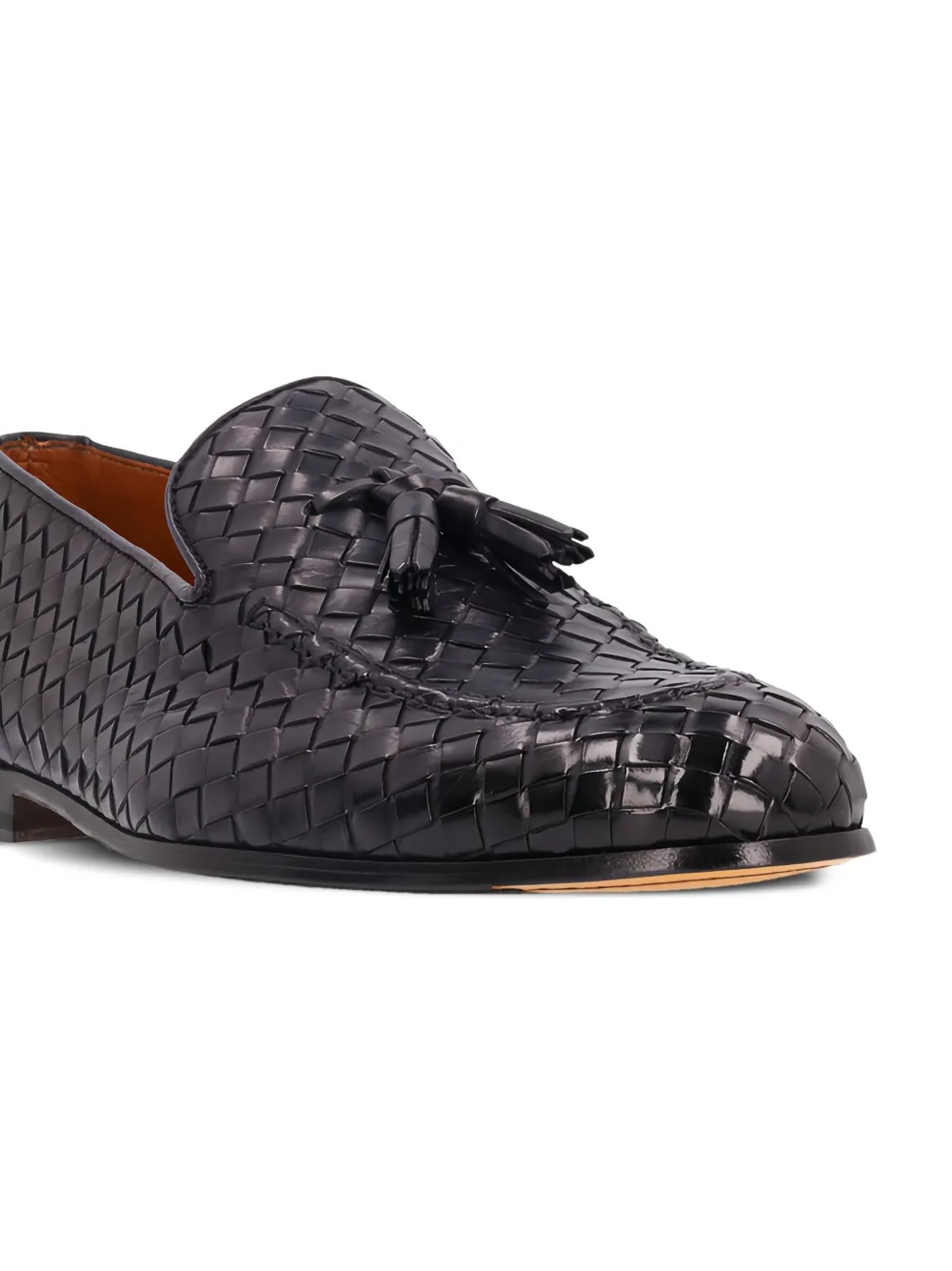 Doucal's interwoven tasselled loafers Blue