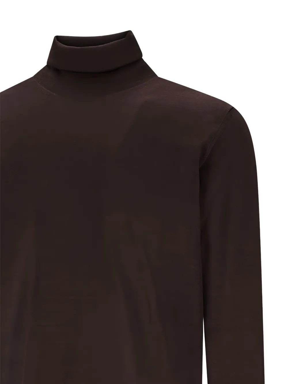 Goes Botanical Turtleneck Sweater In Brown