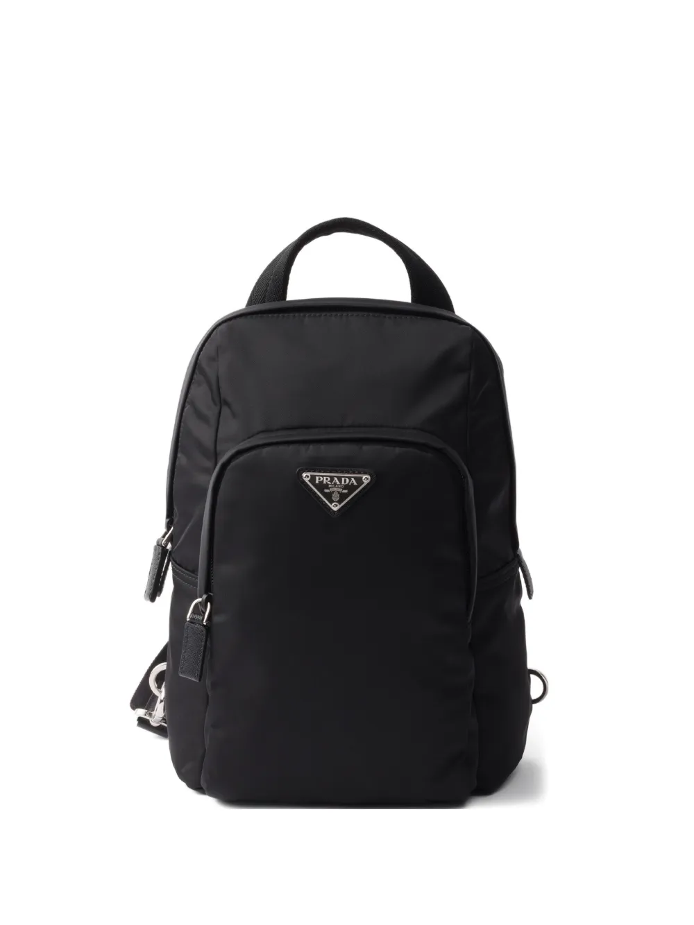 Prada triangle-logo backpack Zwart