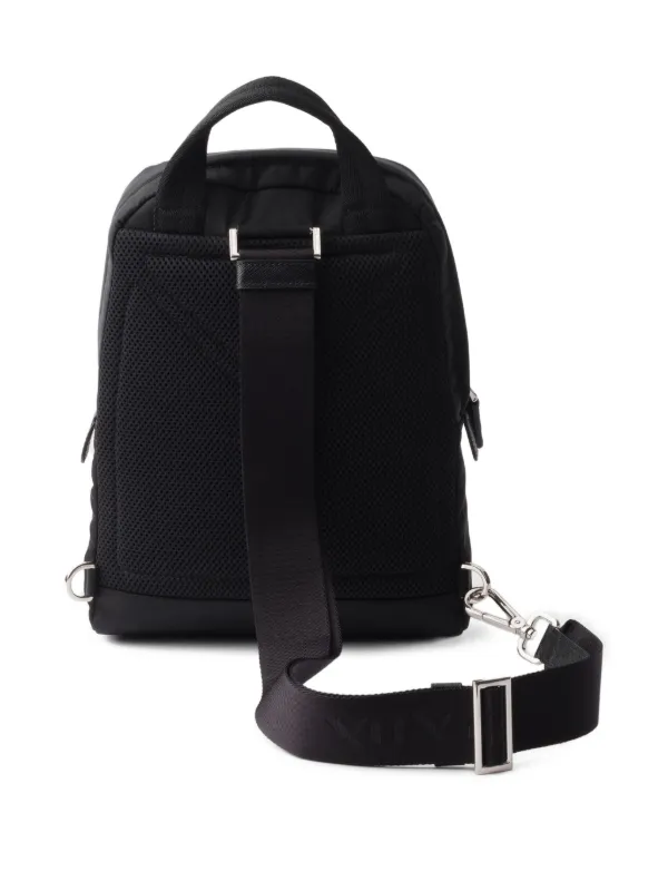 Prada triangle-logo Backpack | Black | FARFETCH
