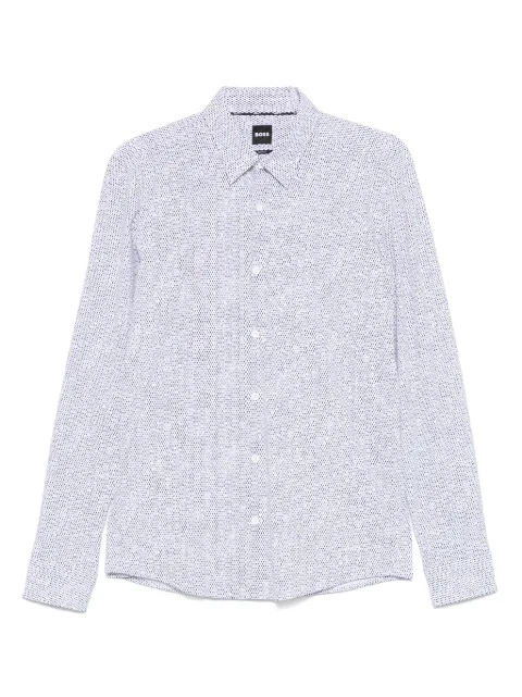 BOSS camisa con estampado geométrico