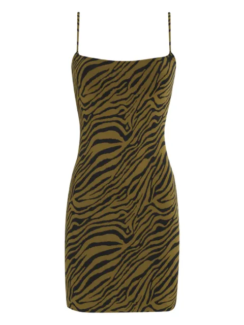 Triya Slip dress Lucia com estampa de zebra