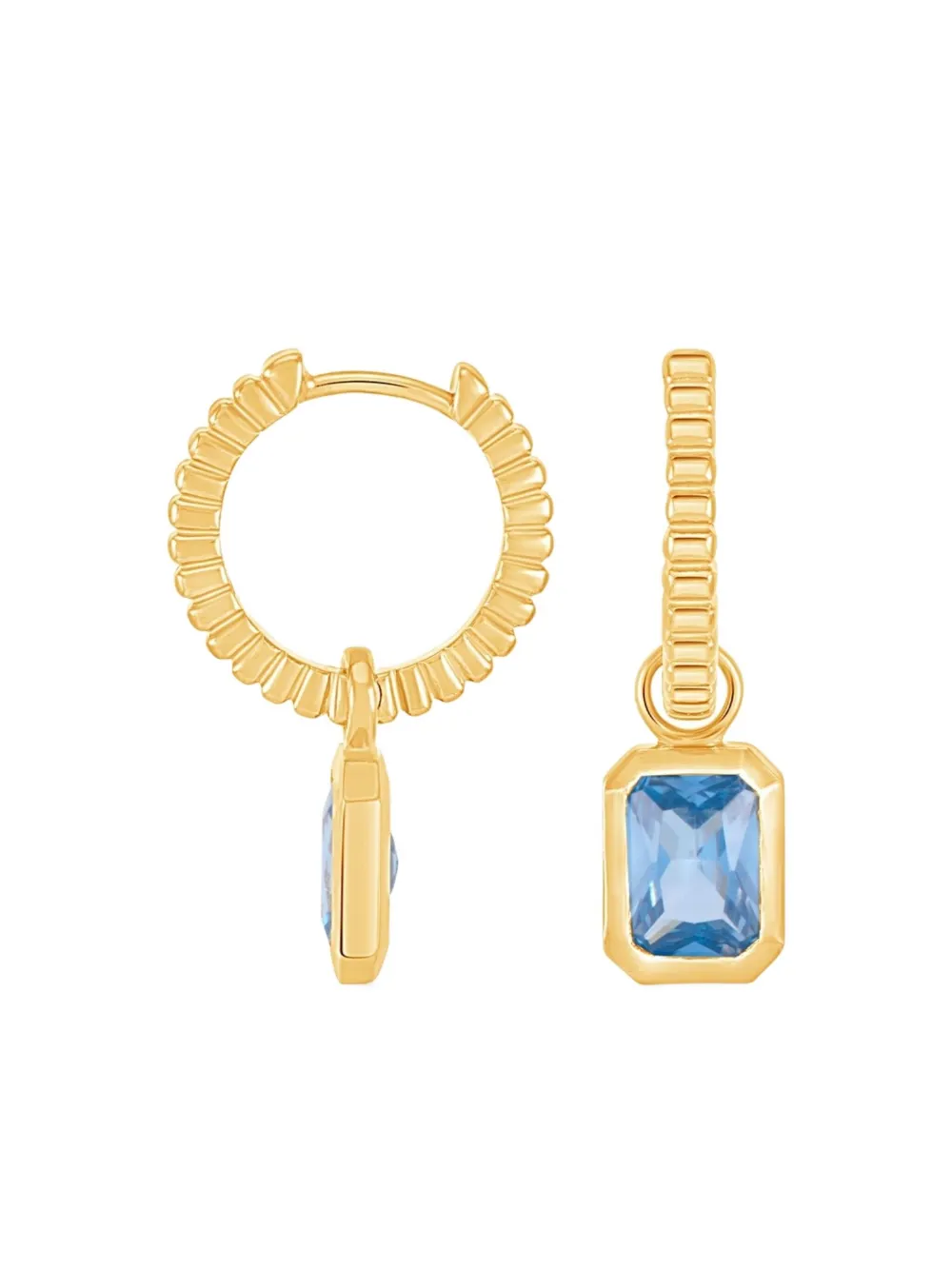 Dower & Hall Humbug Blue Topaz Earrings