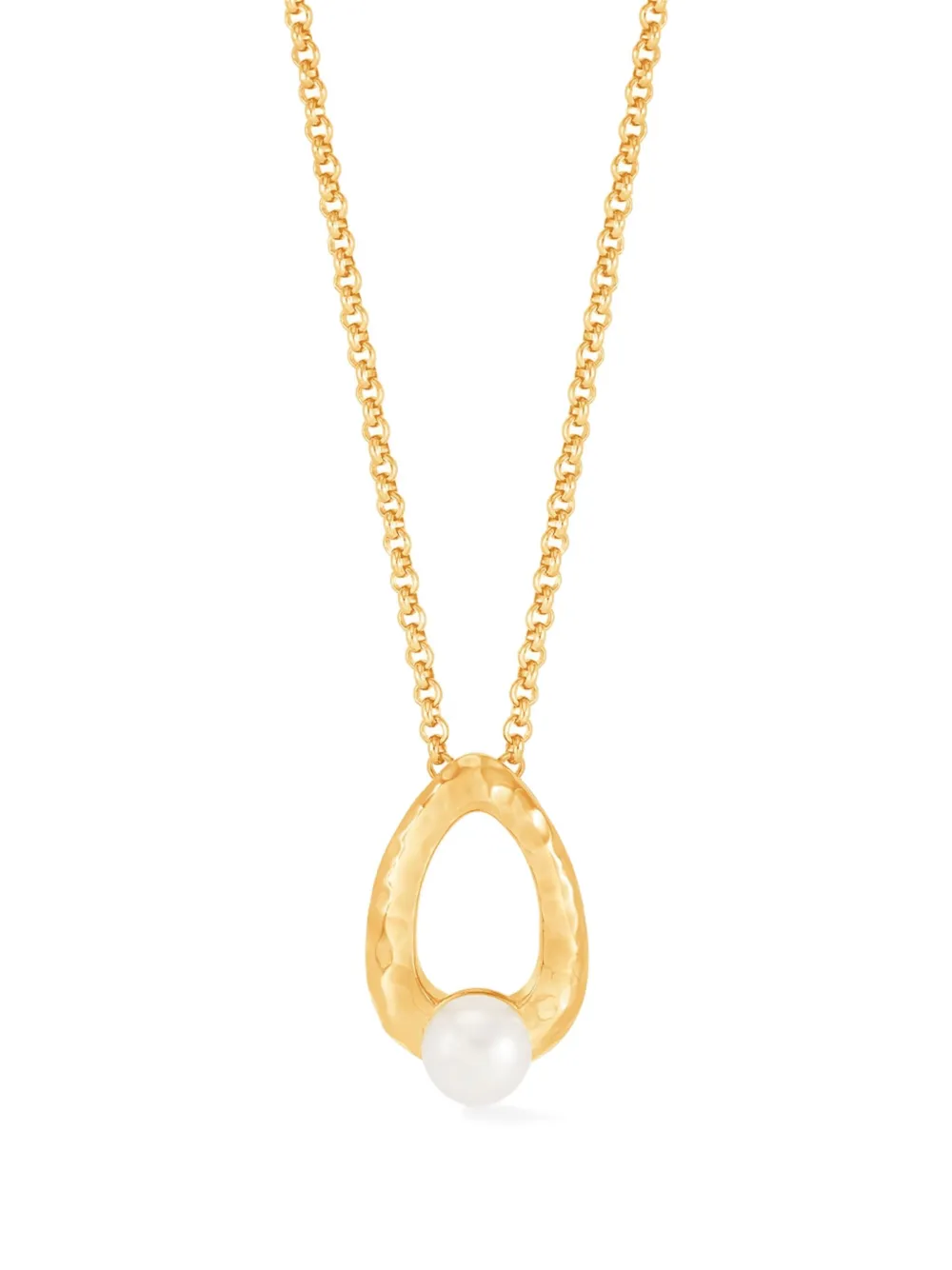DOWER AND HALL Waterfall Pearl Droplet necklace | Gold | Image 1