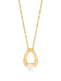 DOWER AND HALL Waterfall Pearl Droplet necklace - Gold