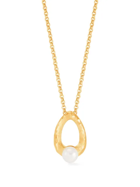 DOWER AND HALL Waterfall Pearl Droplet necklace