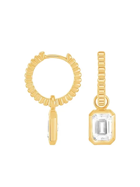 DOWER AND HALL Humbug white topaz earrings 
