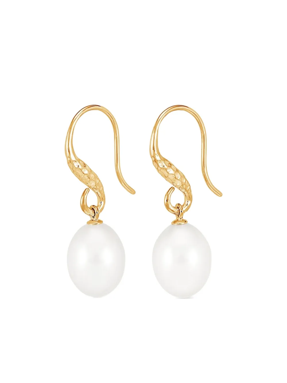 DOWER AND HALL Orecchini pendenti con perle d'acqua dolce - Oro