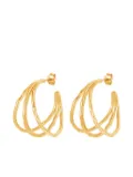 DOWER AND HALL Waterfall hoops - Gold